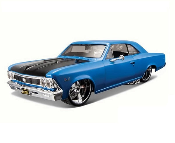 シボレーワークウェア　SS CHEVELLE 396 ツナギ Miniatura Carro Chevrolet Chevelle Ss 396 1/24 Design Azul Maisto