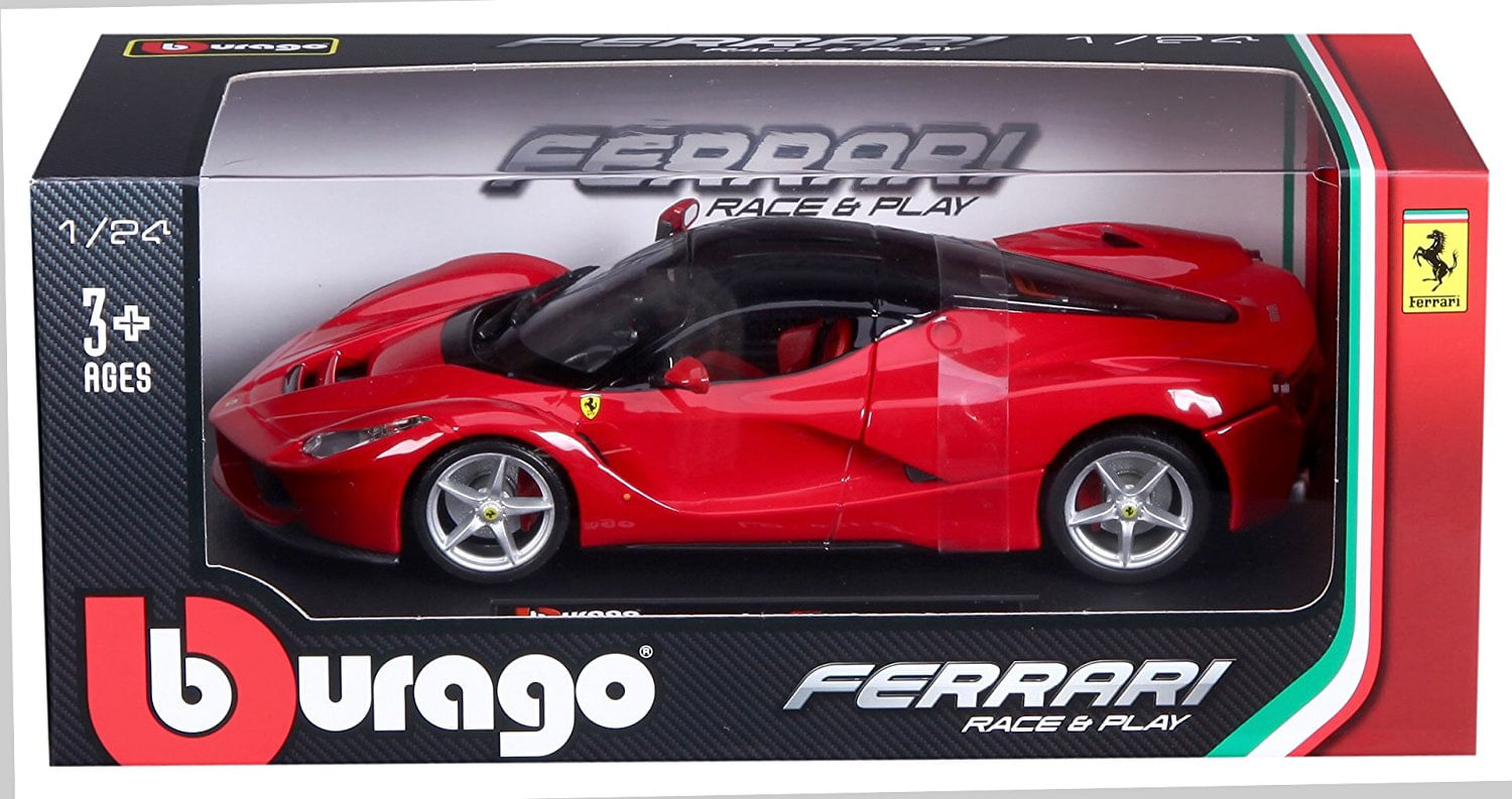 Miniatura Carro Ferrari Laferrari 1/24 Race e Play Vermelho