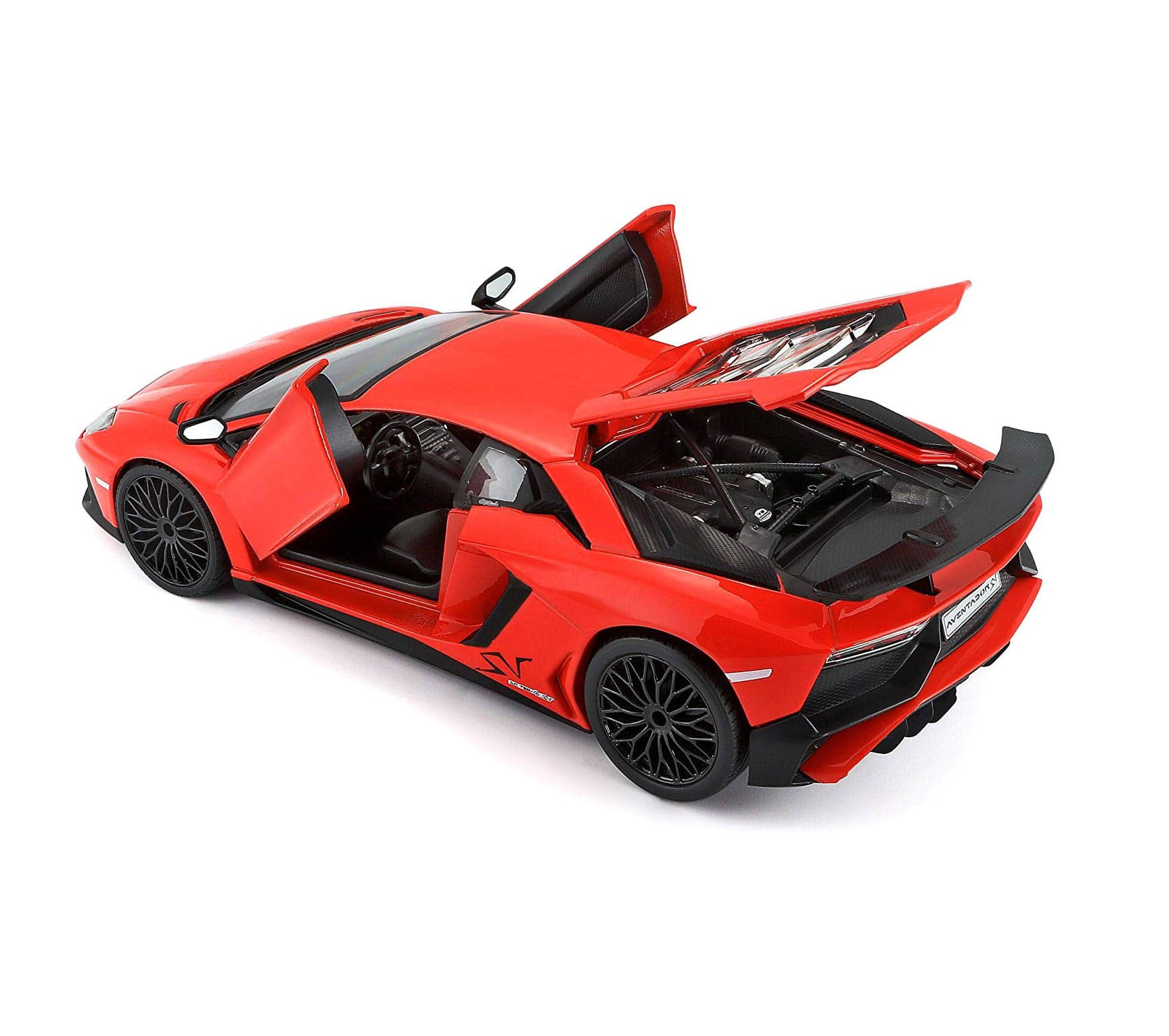 Miniatura Carro Lamborghini Aventador Sv Coupe 1/24 Plus Vermelho