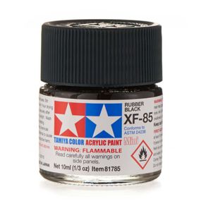 TAM81785-01-1-XF85-ACRILICO-PRETO-RUBBER-10ML-TAMIYA-81785