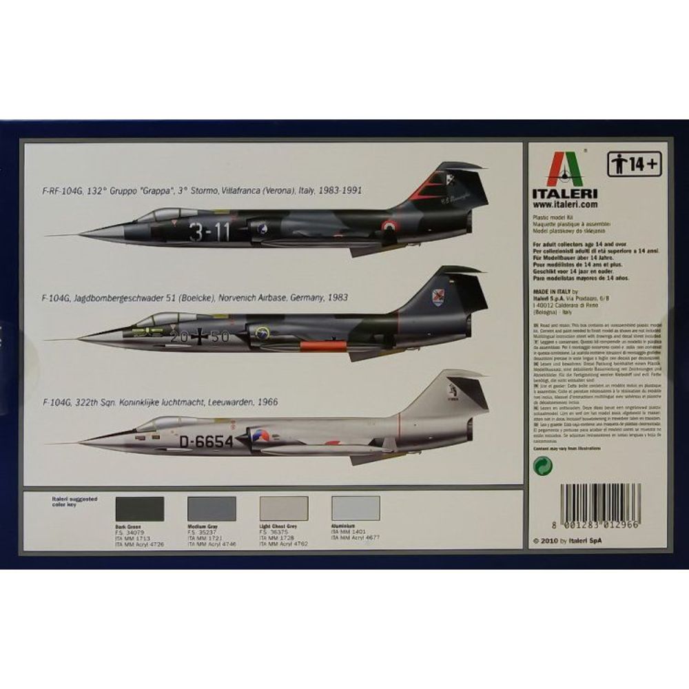 F 104 G Recce Starfighter 1/72 Italeri 1296S - limahobbies