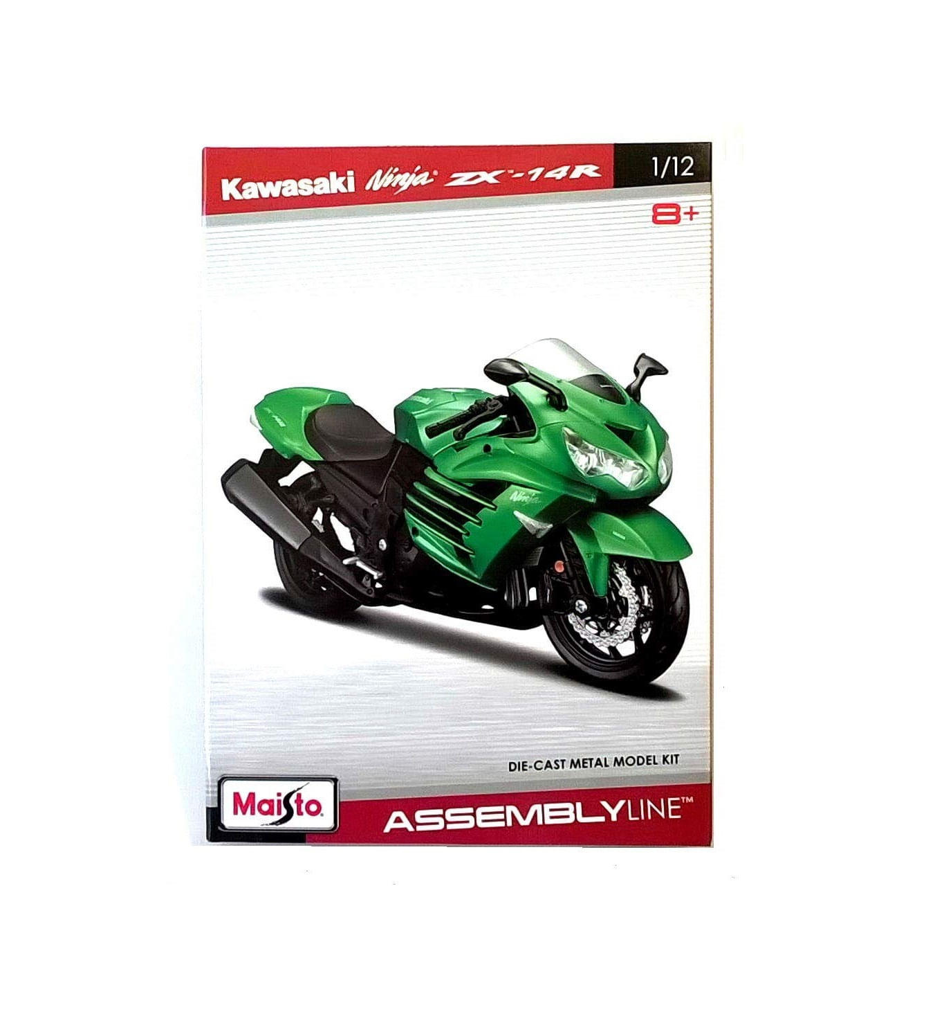 Miniatura Moto Kawasaki Ninja Zx-14R 1/12 Kit De Montar