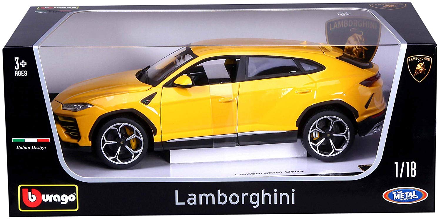 Lamborghini Urus 1/18 イエロー Miniatura Carro Lamborghini Urus 1/18 Plus Amarelo Bburago 11042