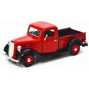 Miniatura-Ford-Pick-Up-Vermelha-1937-1-24 -American-Classics-motormax-73233H-01