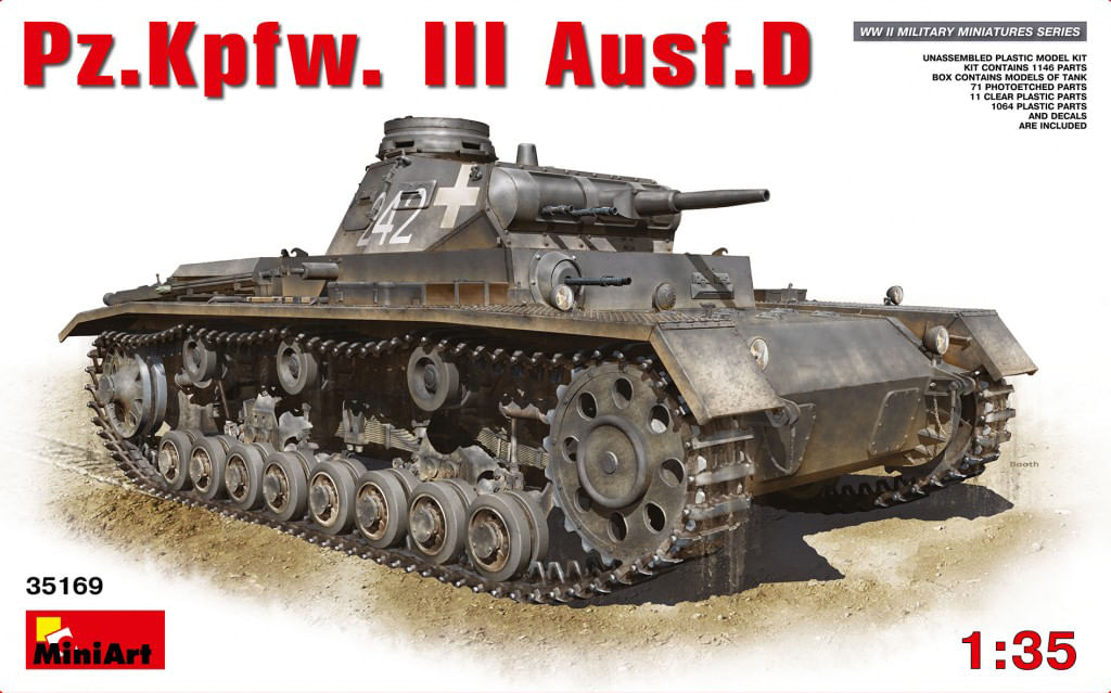 Pz.Kpfw.Iii Ausf.D 1/35 Mini Art 35169 - limahobbies