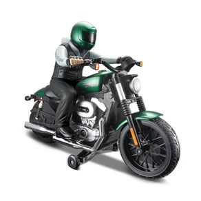 Miniatura---Radio-Controle---Harley-Davidson---Verde---Maisto