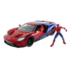 Miniatura-Carro-Ford-GT-Com-Figura-Spider-Man-1-24-Jada