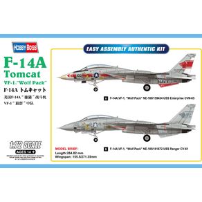 F-14A-Tomcat-VF-1--Wolf-Pack----1-72---Hobby-Boss