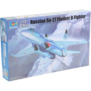 Kit-Plastico-Russian-Su-27-Flanker-B-Fighter-1-72---Trumpeter