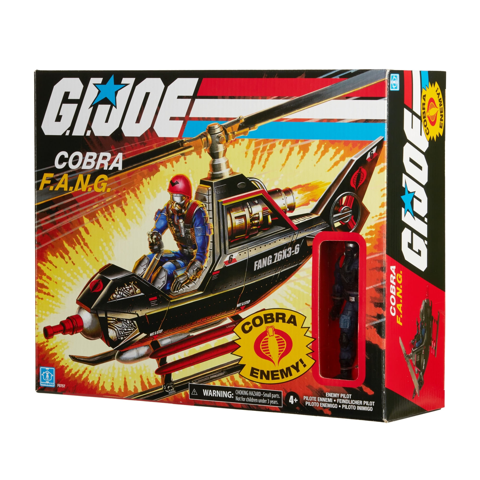 Figure Gi Joe Retro Collection Veículo Fang E Cobra Pilot Gi Joe