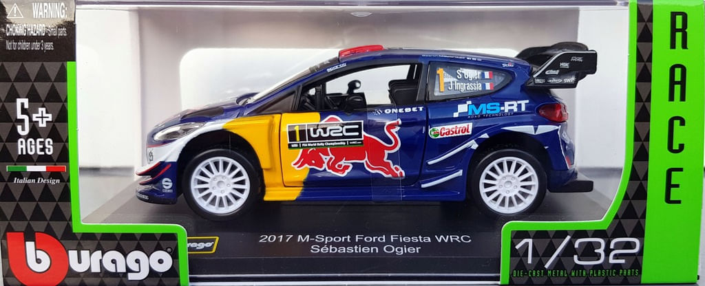 Miniatura Carro 2017 M-Sport Ford Fiesta Wrc 1/32 Race Rally