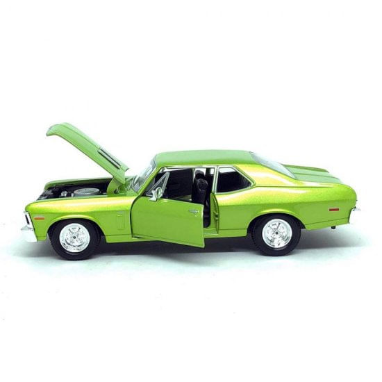 Miniatura Carro Chevrolet Nova Ss 1970 1/24 Verde Maisto 31262