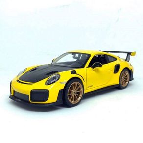 Miniatura-Porsche-911-GT2-RS-2018-1-24-Special-Edition-Maisto-amarelo-31523-01