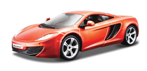 Miniatura Mclaren Mp4-12C 1/24 Plus Laranja Bburago 21074