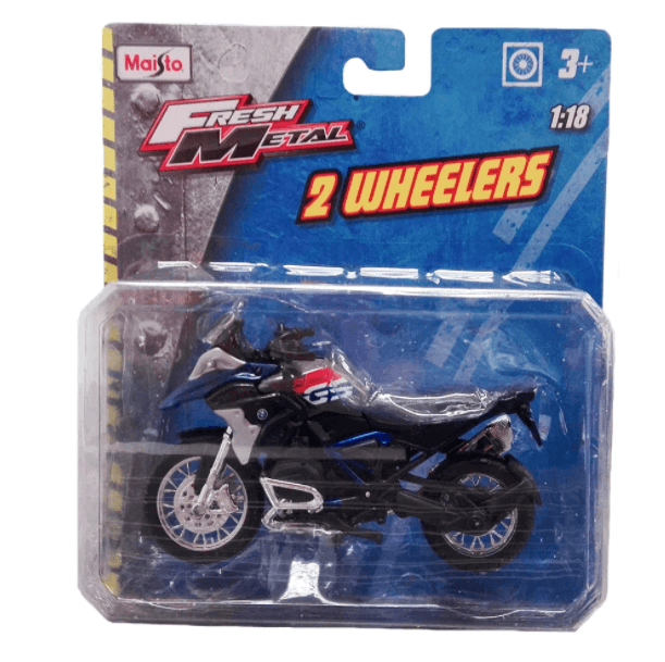 Miniatura Moto Bmw R1200 Gs 2017 Azul 1/18 Maisto 35300 - limahobbies