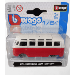 Miniatura-De-Carro-Colecionavel-1-64-Bburago-VW-Van-Samba-VM-01