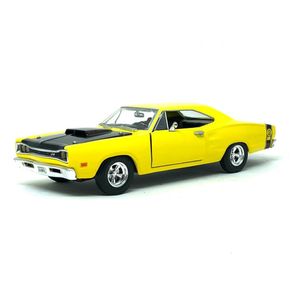 Miniatura-Dodge-Coronet-Super-Bee-Amarelo-1969-1-24-American-Classics-motormax-73315H-01