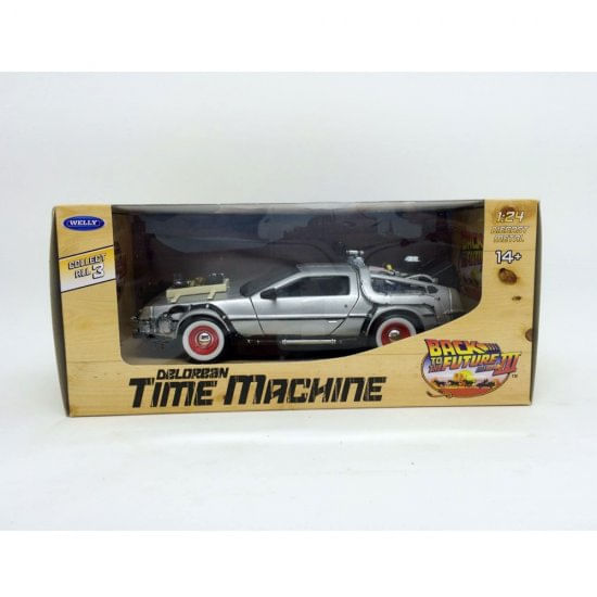 Miniatura De Volta Para O Futuro Delorean Time Machine 1/24 Welly