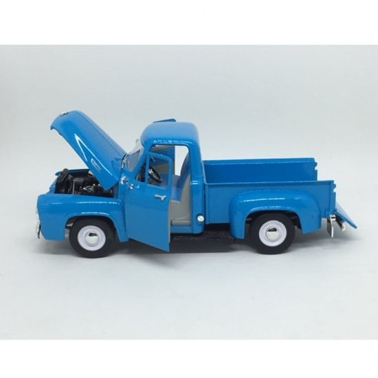 Miniatura Carro Ford Pickup F100 1953 1/18 Azul Claro Yat Ming