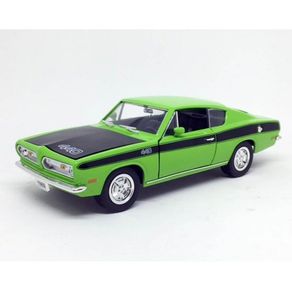 Miniatura-Plymouth-Barracuda-Verde-1969-1-18-Road-Signature-Series-yat-ming-92179-01