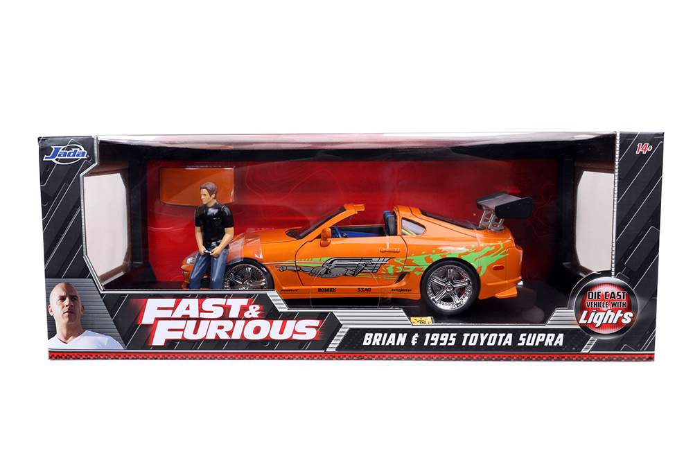 Miniatura Toyota Supra 1995 Brian Velozes E Furiosos 1/18 Jada