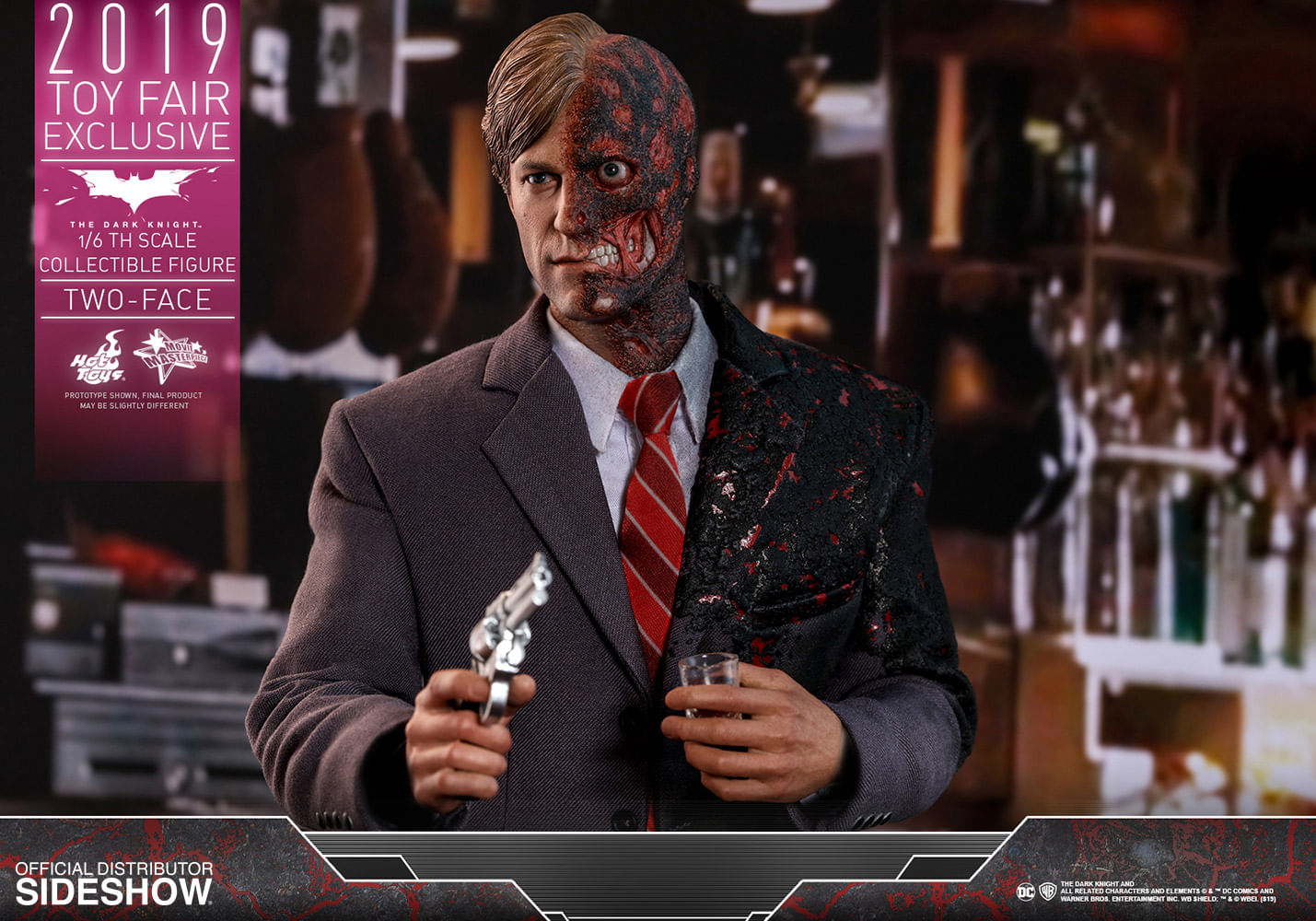 Figura Dc Comics Two Face Toy Fair Exclusive 1/6 Hot Toys 167122