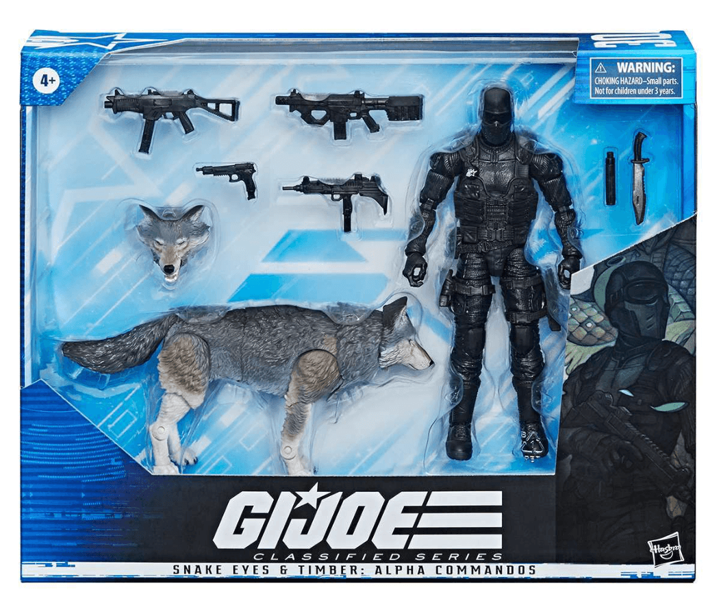 Figura G.I Joe Snake Eyes E Timber Alpha Classified Series Gi Joe