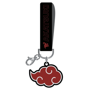Chaveiro-Emborrachado-Nuvem-Akatsuki-Com-Argola-e-Mosquetao