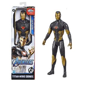 Figura-Articulada---Titan-Heroes---Disney---Marvel---Avengers---Iron-Man-Black-Suit---Hasbro