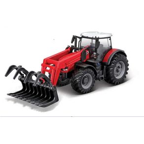Miniatura-Trator-Massey-8740S-C--Garra---Bburago