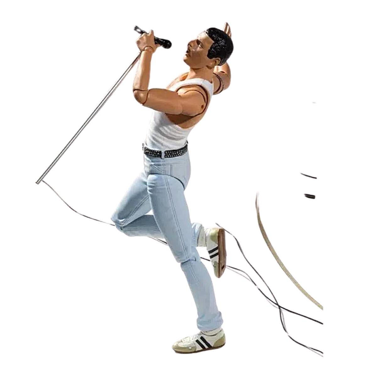Figura Colecionável Freddie Mercury Live Aid Bandai 58727