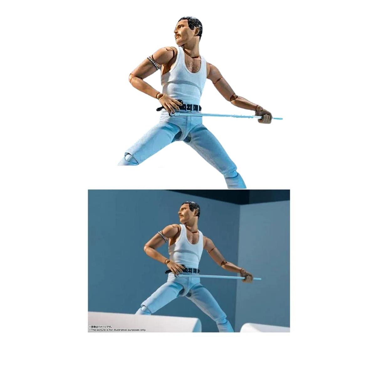 Figura Colecionável Freddie Mercury Live Aid Bandai 58727