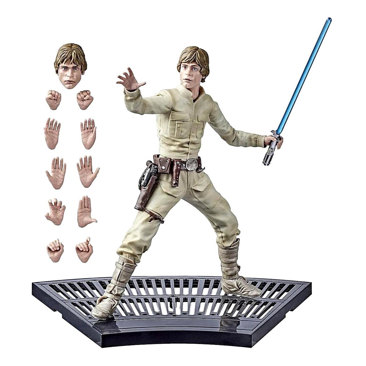 Action Figure Star Wars Luke Skywalker Hyper Real Start Wars Black