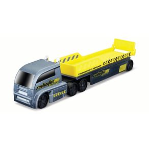 Miniatura-Caminhao-Prancha-Cinza-Amarelo