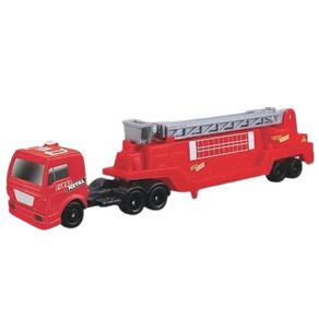 Miniatura-Caminhao-Bombeiro-Escada-Highway-Haulers-Vermelho