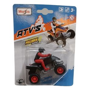 Miniatura-Quadriciclo-Preto-Com-Piloto-Vermelho-e-Preto