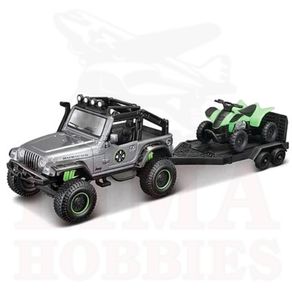 Miniatura-Picape-Jeep-Wrangler-Rubicon-e-Quadriciclo-ATV