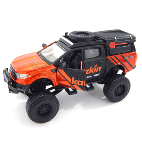 Miniatura-Caminhonete-Ford-Ranger-2019-Preto-e-Laranja