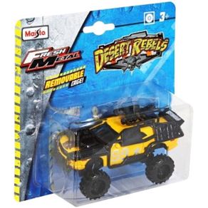 Miniatura-Carro-Desert-Rebels-Dodge-Challenger-Amarelo
