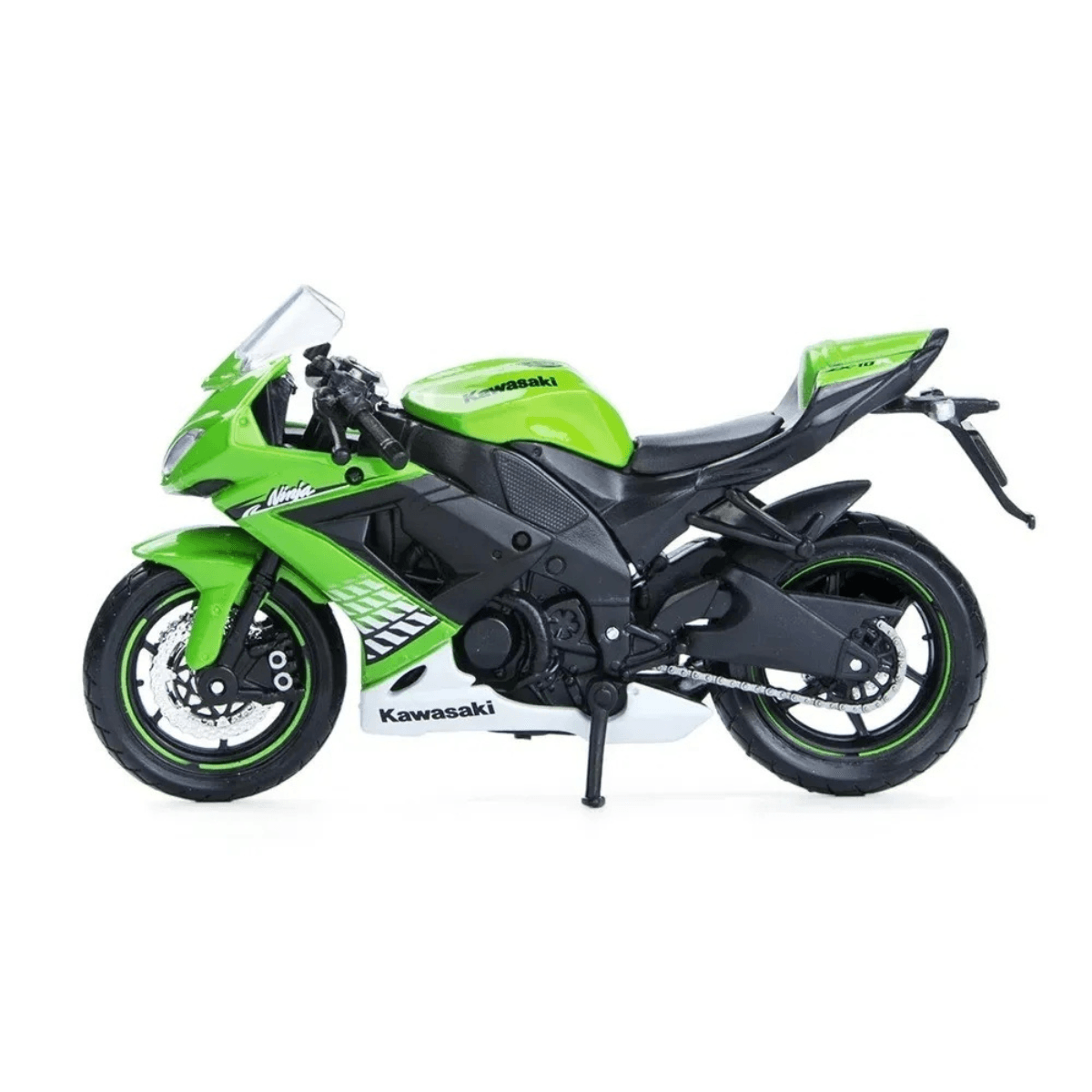 Miniatura Moto Kawasaki Ninja Zx10R 1/18 Verde 2 Wheelers Maisto