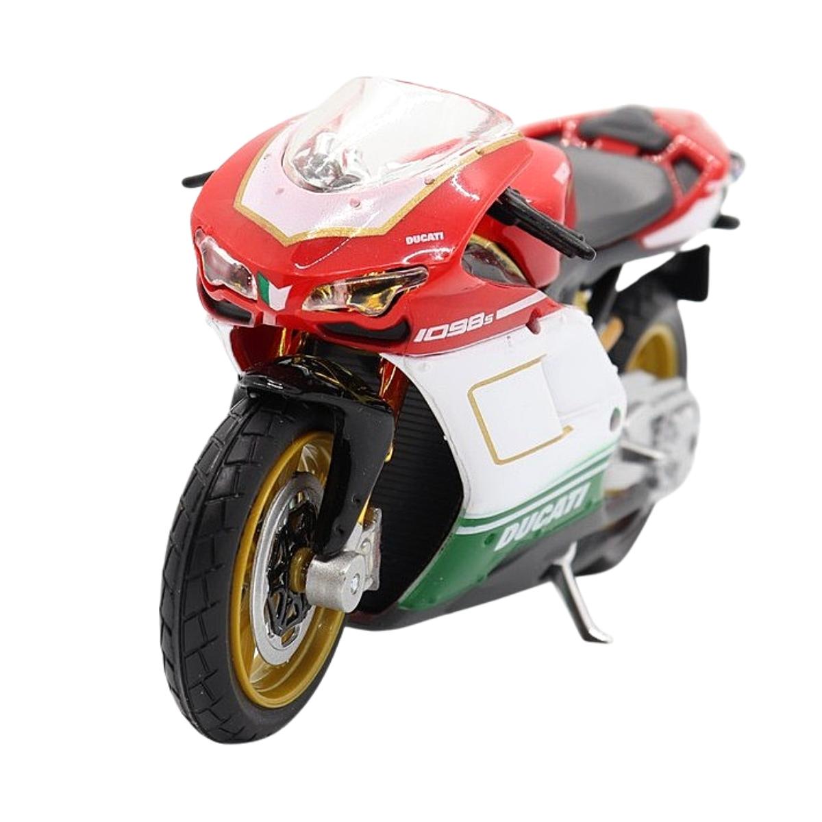 Miniatura Moto Ducati 1098S 1/18 Tricolor Maisto 35300 - limahobbies