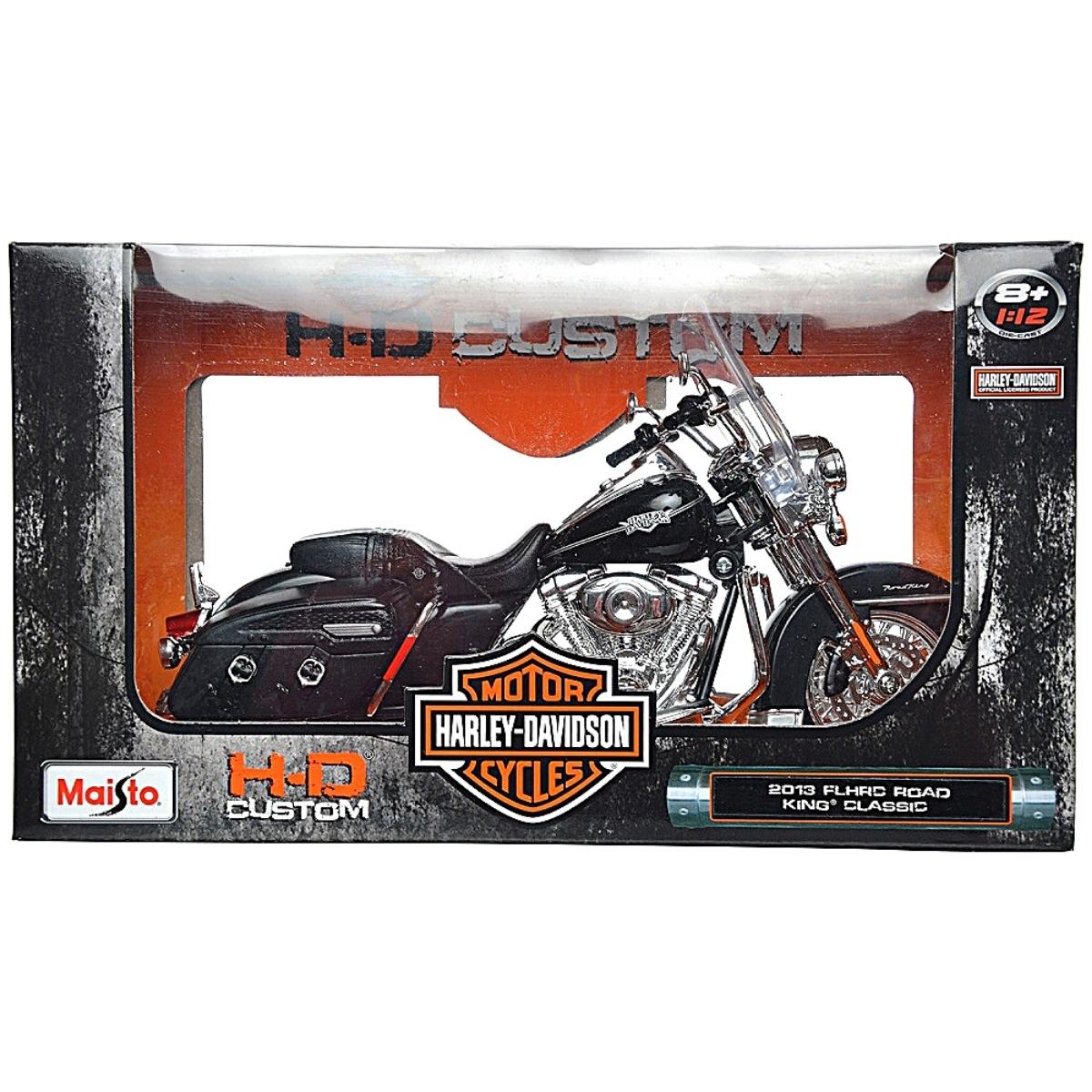 Miniatura Motocicleta Harley Davidson Flhrc Road King Classic 1/12