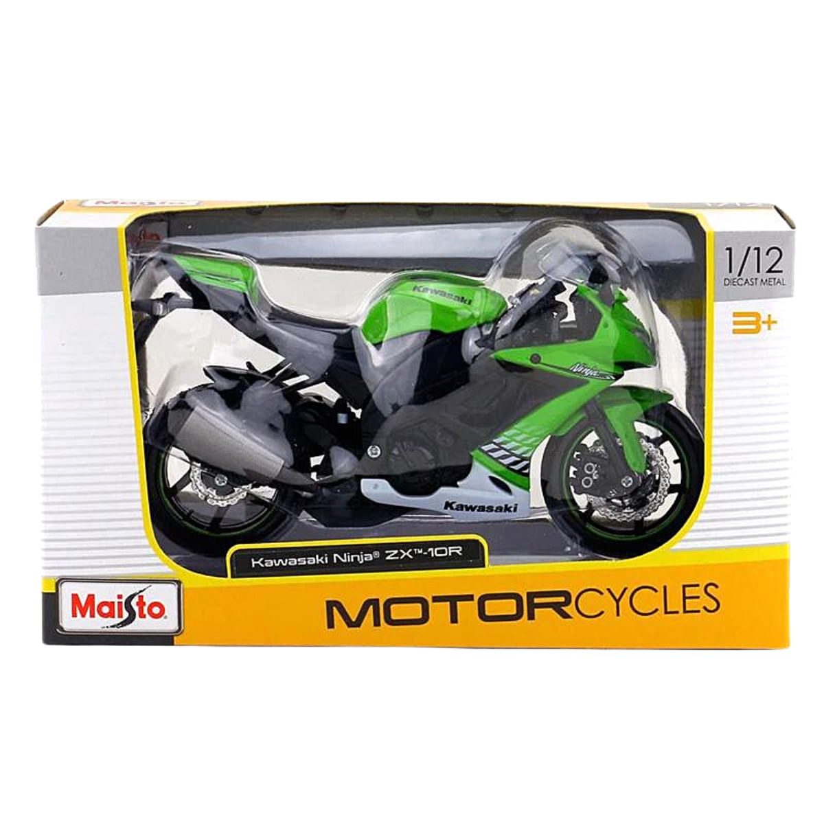 Miniatura Moto Kawasaki Ninja Zx 10 R 1/12 Verde Maisto 31101