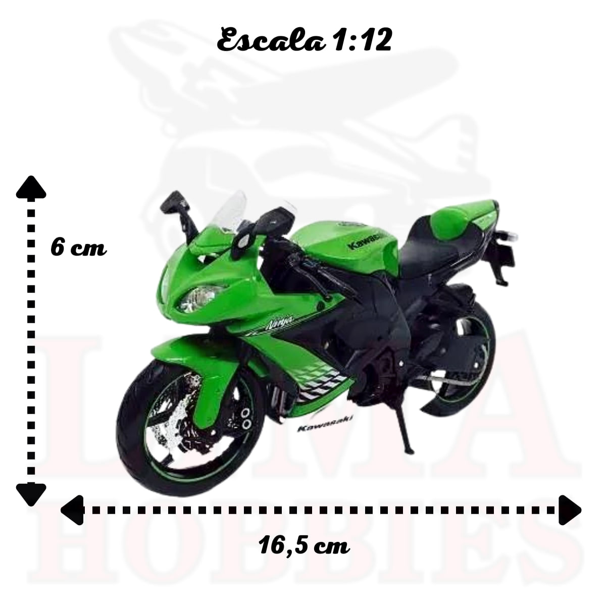 Miniatura Moto Kawasaki Ninja Zx 10 R 1/12 Verde Maisto 31101