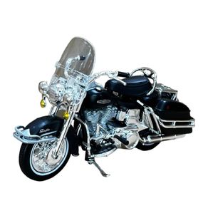 Miniatura-Moto-Harley-Davidson-FXST-Softail-1984-1-18-Preto