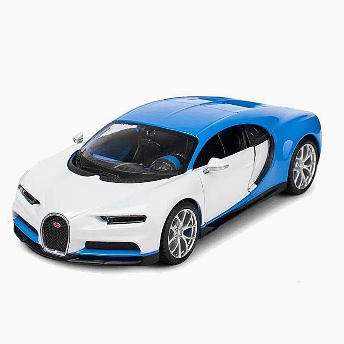 Miniatura Carro Bugatti Chiron 1/24 Azul Maisto 32509 - limahobbies