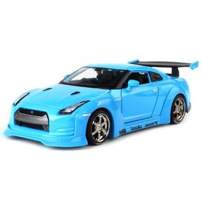 Miniatura-Carro-Nissan-GT-R-1-24-Azul