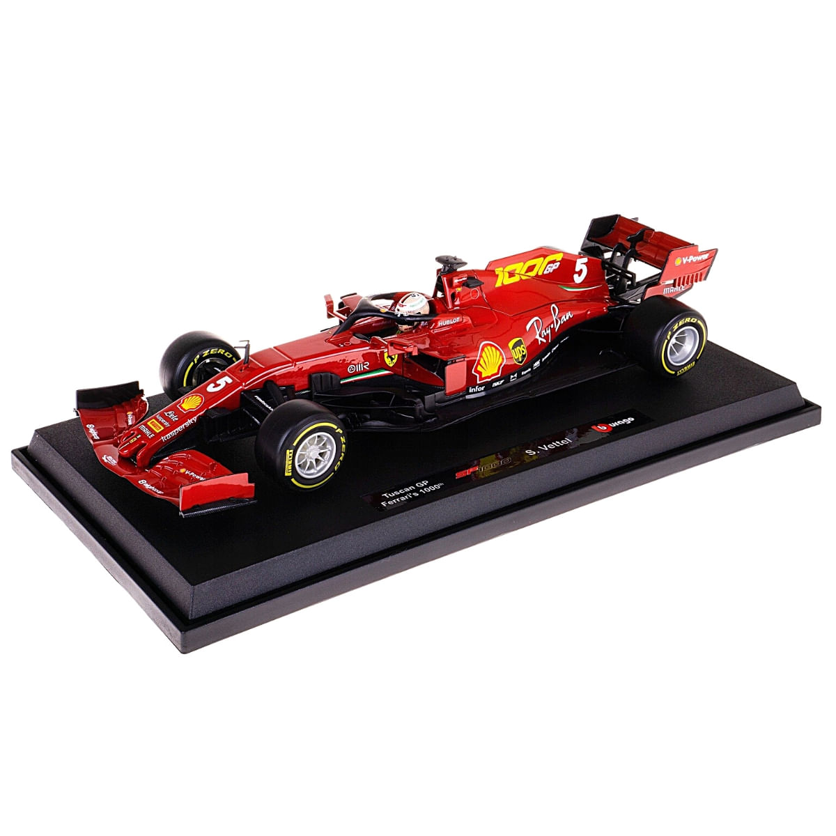 Miniatura Carro F1 Sf1000 Tuscan Gp #5 Vettel 1/18 Bburago 16808