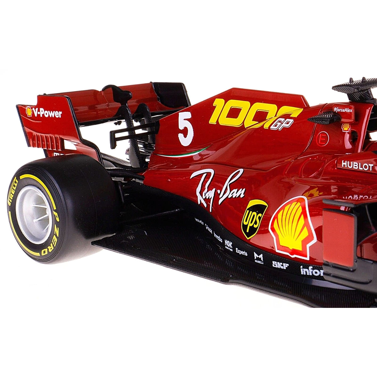 Miniatura Carro F1 Sf1000 Tuscan Gp #5 Vettel 1/18 Bburago 16808