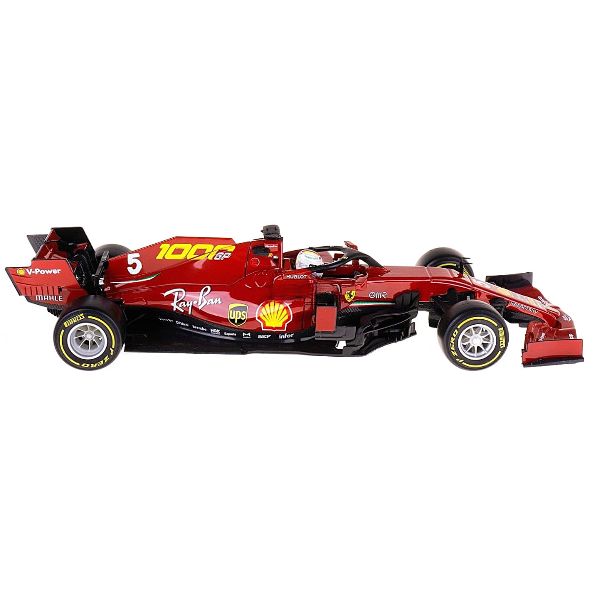 Miniatura Carro F1 Sf1000 Tuscan Gp #5 Vettel 1/18 Bburago 16808